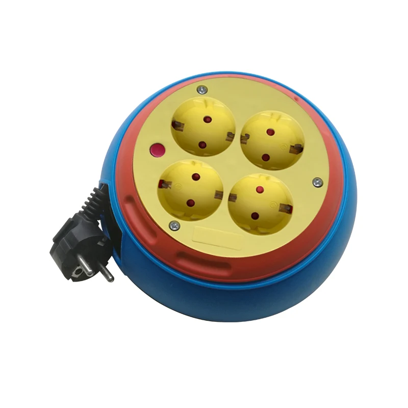 European Mini Cable Reel Extension Cord With Retractable Power Reel
