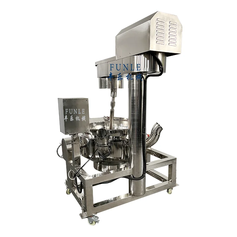 Gas Heating Tomato Paste Cooking Mixer Machine / Hot Sauce Jacket Kettle With Mixer