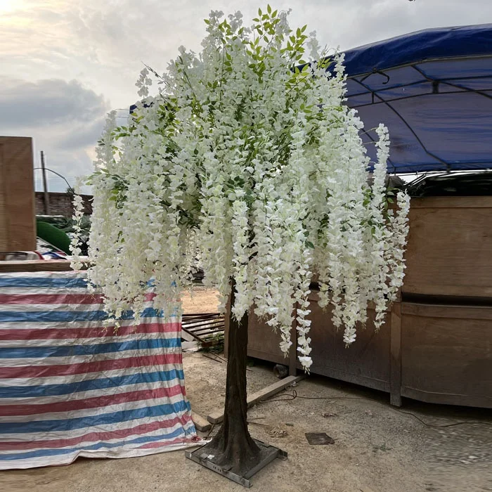 songtao outdoor plastic leaf plant cherry blossom  branches artificial flower tree for outside