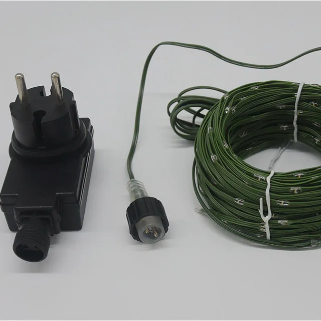 3M 5M 10M Custom Christmas Blue Rubber Cord Lamp String Light