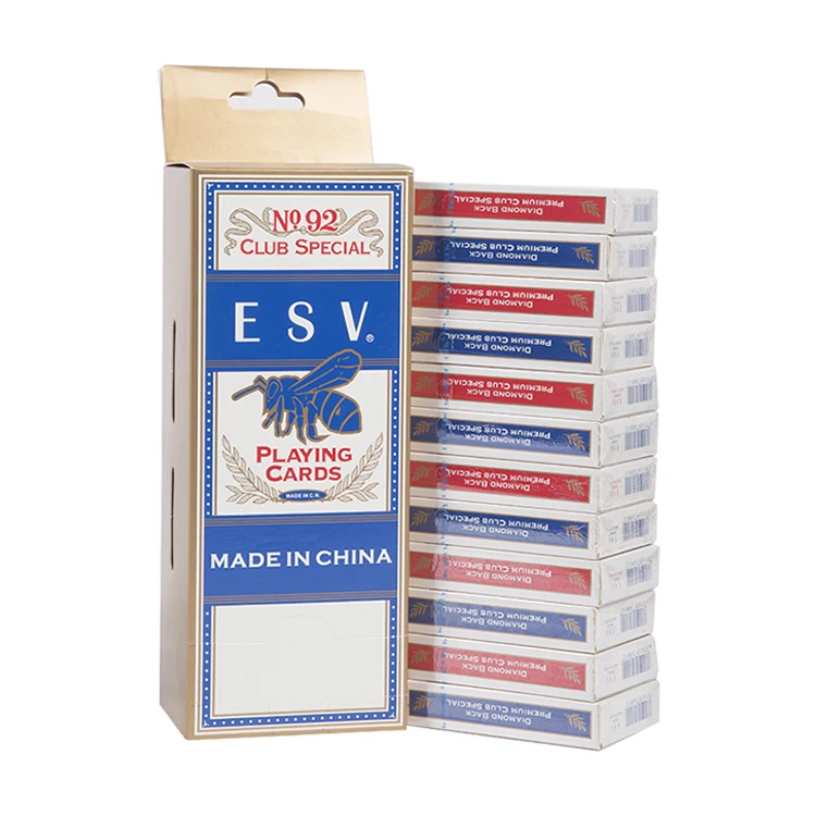 Ready to ship bar code durable soft playing custom poker cards factory stock