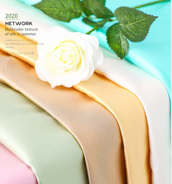 Thick Wedding Cocktail Dress Fabric OEKO-TEX-100 Luxury Silk Grade 6A Silk 100% Pure Silk Charmeuse Satin Wedding Dress Fabric