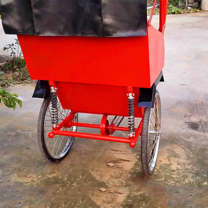 Pedal human-powered passenger three-wheeled bicycle scenic spot manned bicycles can be customized colors