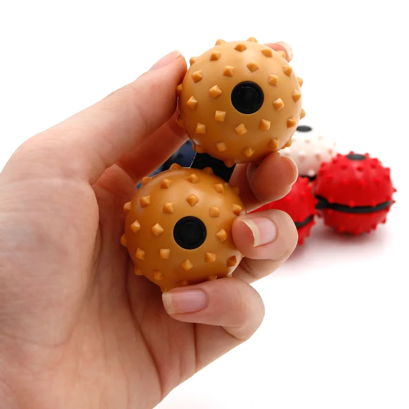 Tri Spinner Fidget Toy Massage Ball Rotary Gyro Fingertip Toy Kinetic Lacrosse Ball Stress Reliever Hand Spinner Figet ToyBOX