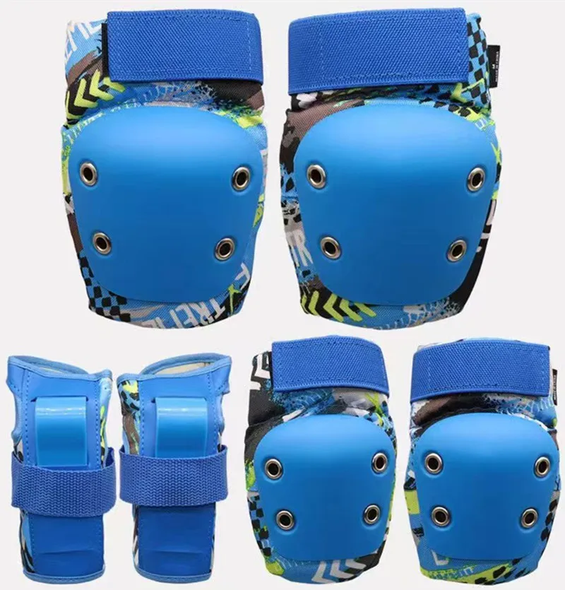YSMLE Ice Roller Skating Protective Gear Elbow Knee Pads Kids Adults Wrist Safety Guard Cycling Riding Protector