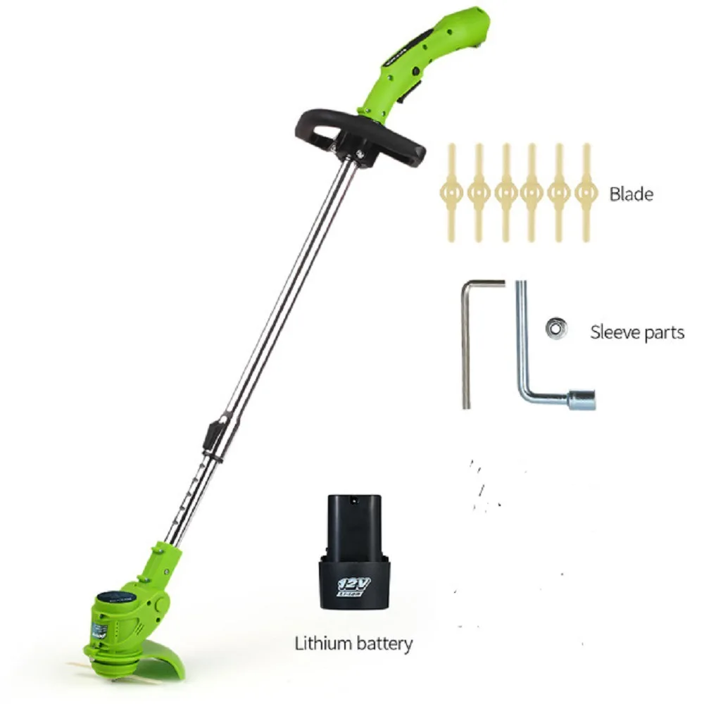 Cordless Grass Cutter Machine Handles Garden Grass Trimmer Household Cordless Electric Lawn Mower Agricultural Weeder