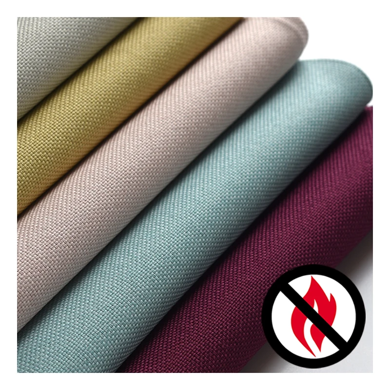 china factory wholesale Inherent Flame Retardant Fabric for curtains fireproof curtain fabric with different types