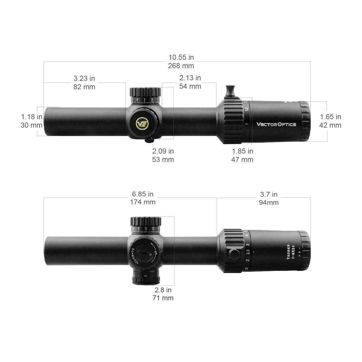 Vector Optics Taurus 1-6x24 FFP Scope Telescopic sight