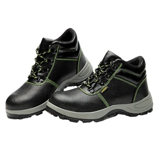 
Wholesale Mens Black High Heel Work Rubber Safety Shoes Boots Steel Toe safety shoes industrial 