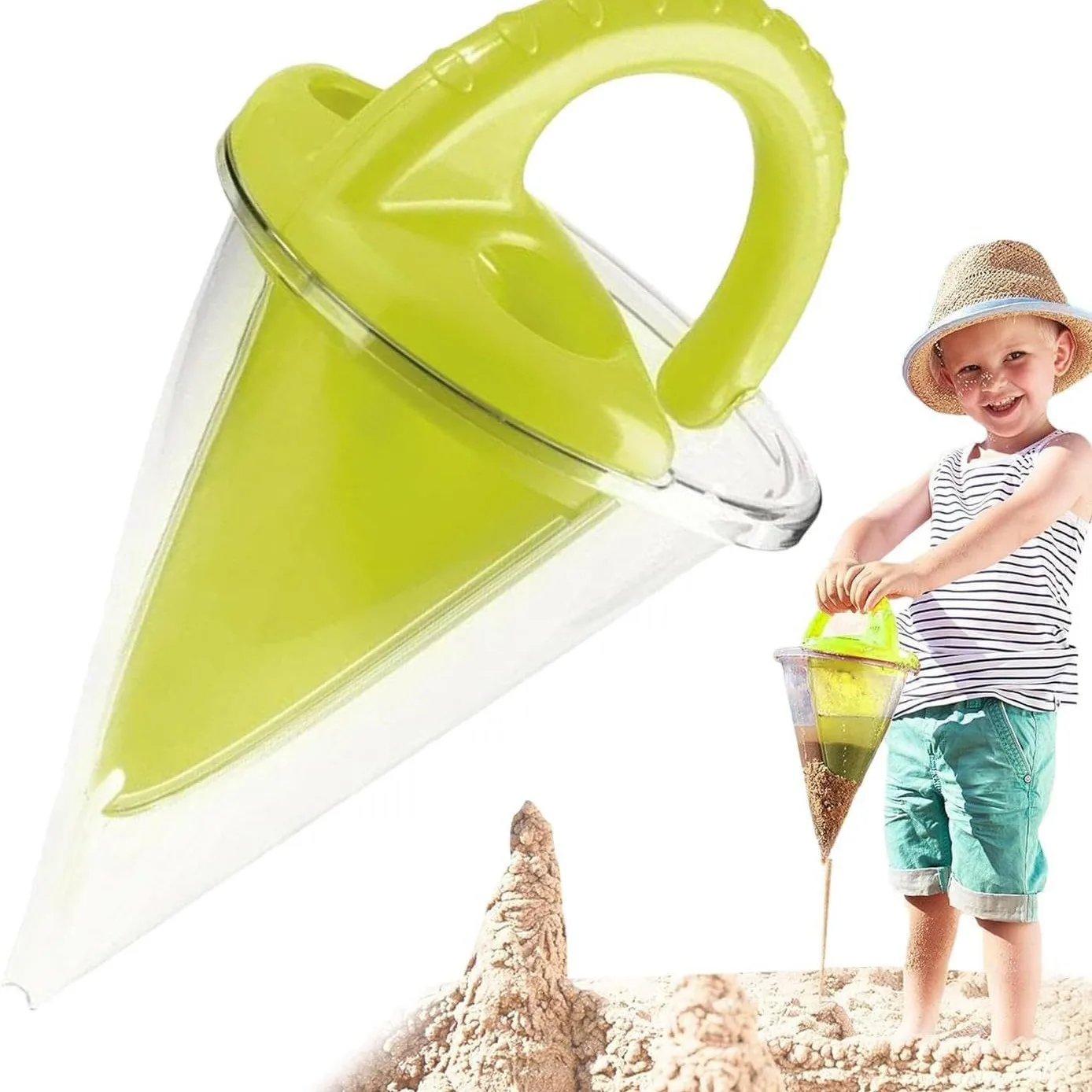 Beach overflow funnel unique and charming beach toys