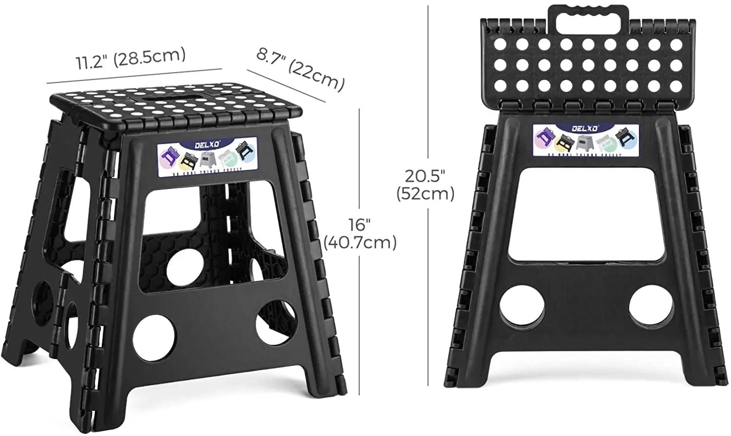 Детское складное пластиковое кресло, 9/11/13/16/18 дюймов, 150 кг