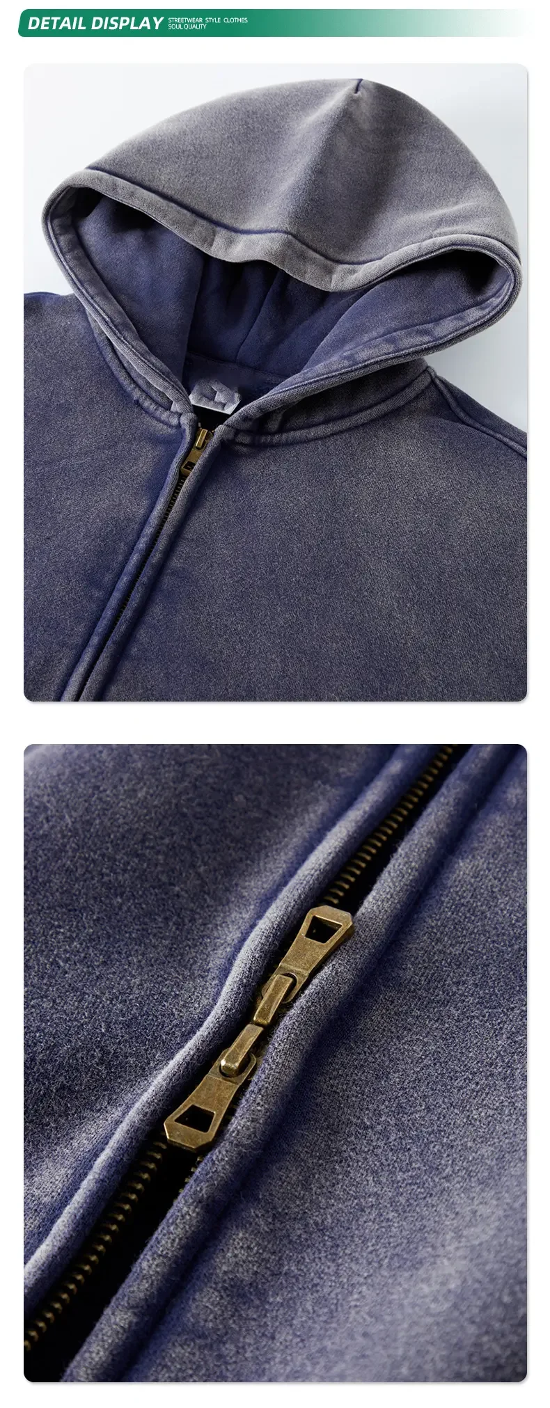 Wholesale Pocket Power Distressed Pockets on Blank Zip Up Hoodie for an Elevated Street Look hoodies