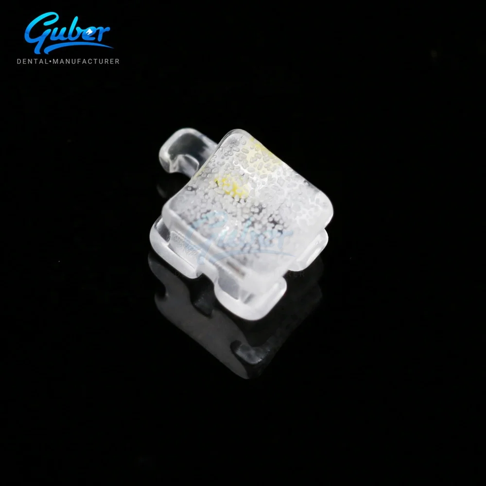 ORTHO Guber Dental New Products Dental Inetruments Orthodontic Crystal Sapphire Braces With Best Price