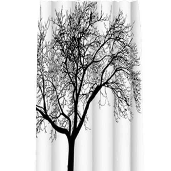 
Bath Curtain Polyester Fabric Waterproof Popular Elements Nordic Tassel Futurism Style Modern Solid Color 