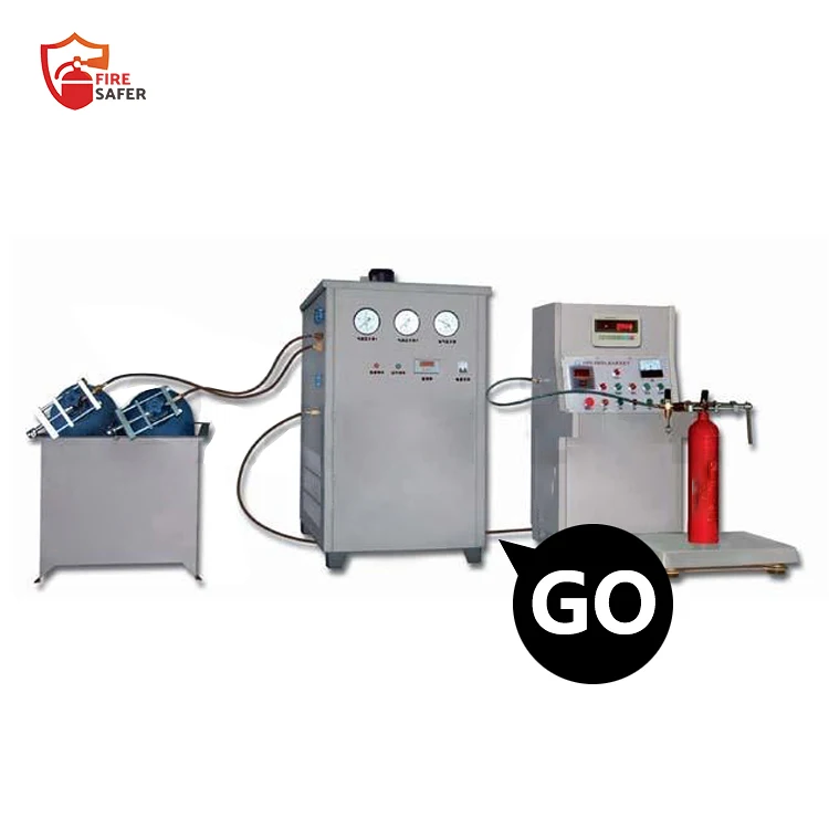 Filling machine for co2 fire extinguisher
