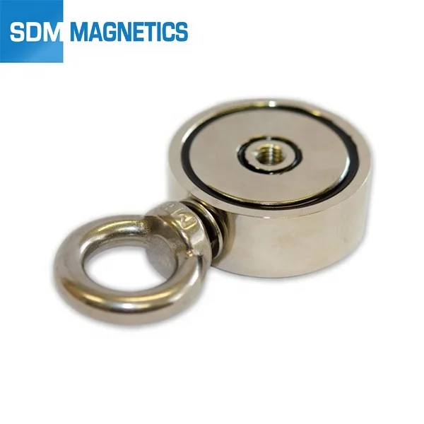 Сверхмощный двусторонний рыболовный магнит, 600 кг