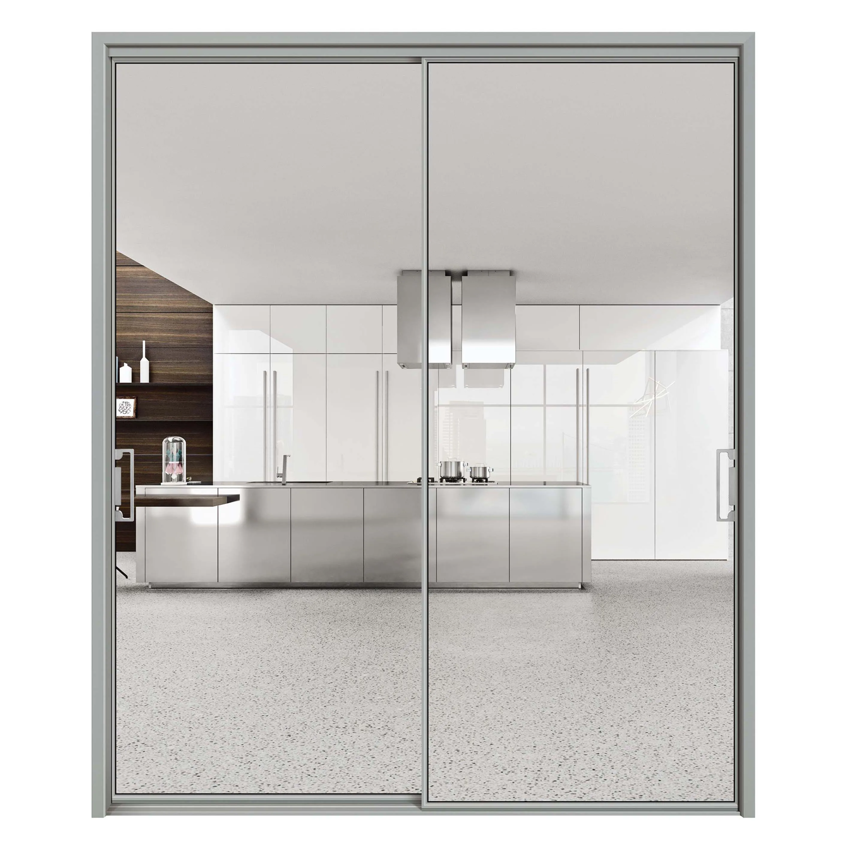Manufacturer wholesale aluminum broken bridge aluminium alloy bi fold doors bi-fold doors door aluminium frame