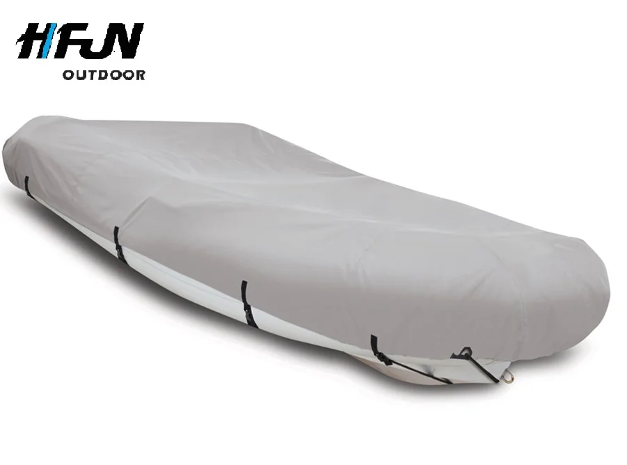 High quality custom Logo 600d 600 denier boat fender cover lost creek kayak 10 console cover boat stretch cover