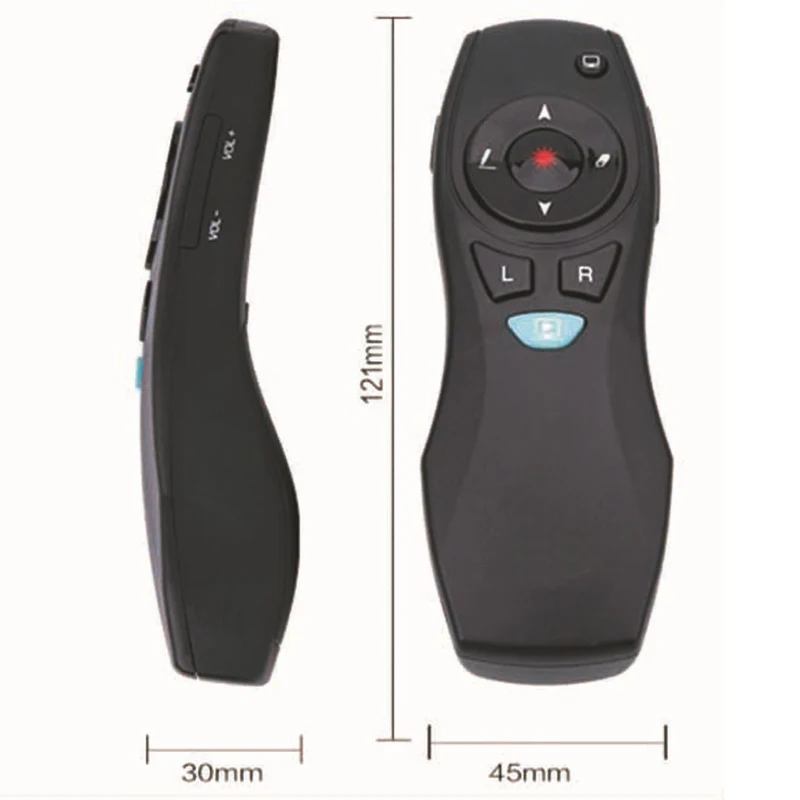 USB Control Clicker for Presentation PowerPoint Telecommande Power Point Presenter Wireless Pointer Flip Pen Puntatore Laser USB