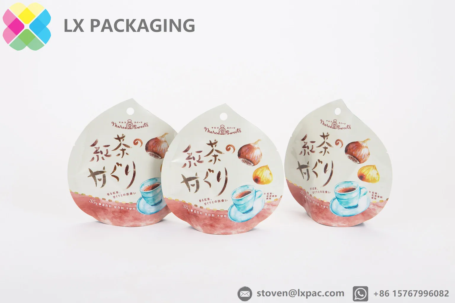 
Pre-cooked Food Packaging Bag, Chestnut Packing Aluminum Foil Plastic Laminated Stand Up Retort Pouch 