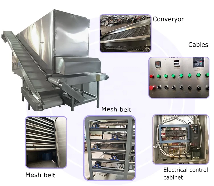 2023 Stainless Steel Rose Tea Dryer Belt Type Drying Machine Industrial Stainless Steel Conveyor Belt