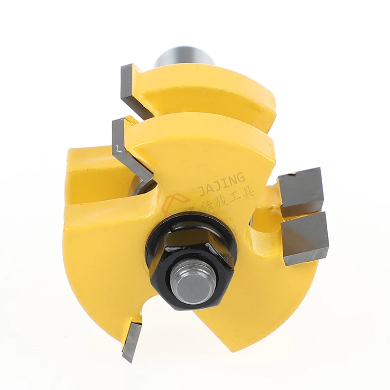 2Pcs 1/2 Inch Shank with Lock Miter Tongue and Groove Router Bit Tool Set Wood Milling Cutter