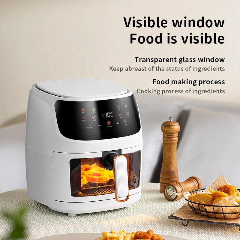 In Stock  Digital 4.5L 5L 8L Smart  Electric Cooker Deep Oven Video  Air Fryer 8L