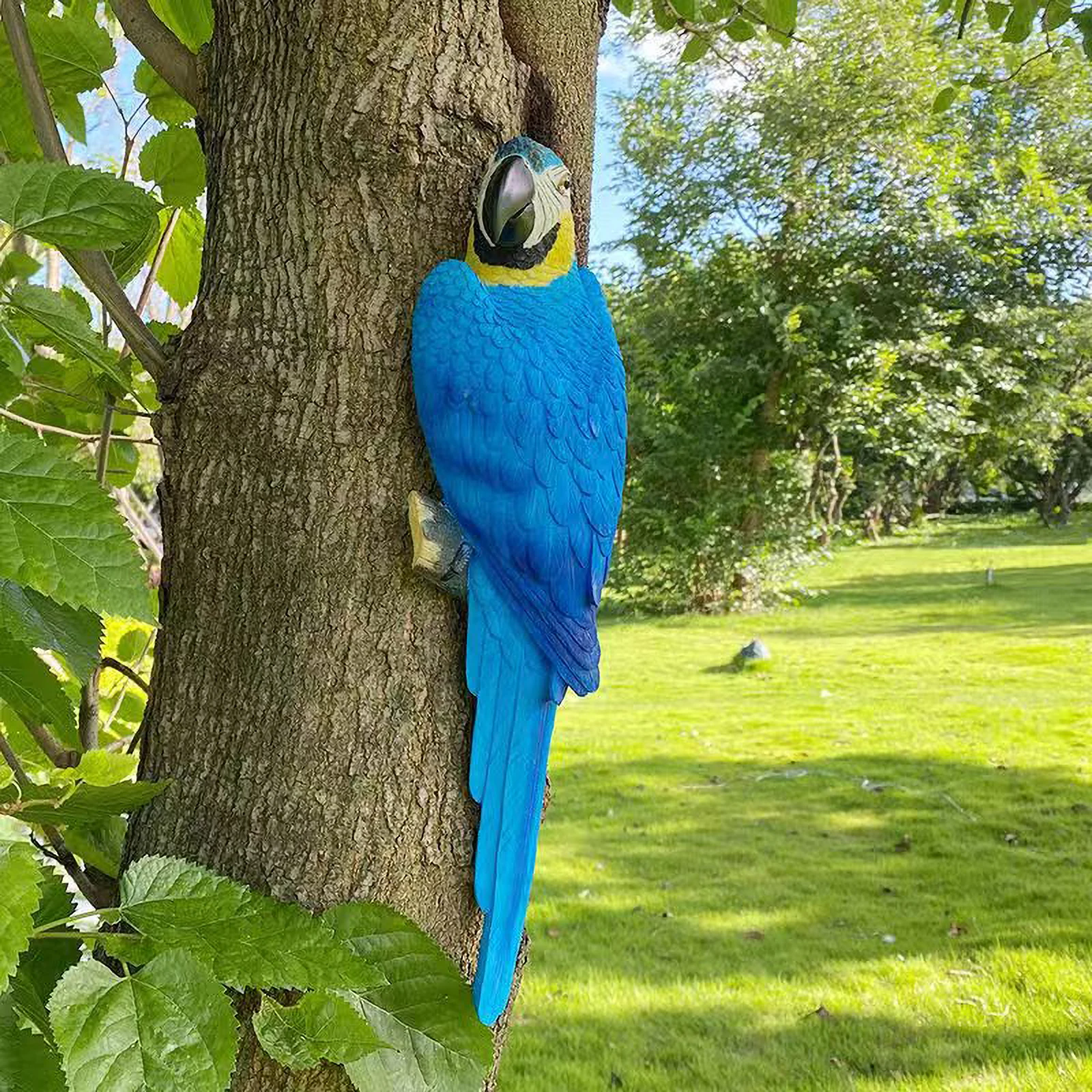 Fengzhi Factory Artificial Style Parrot Resin Statue for Garden Balcony Porch or Wine Cabinet Decorations