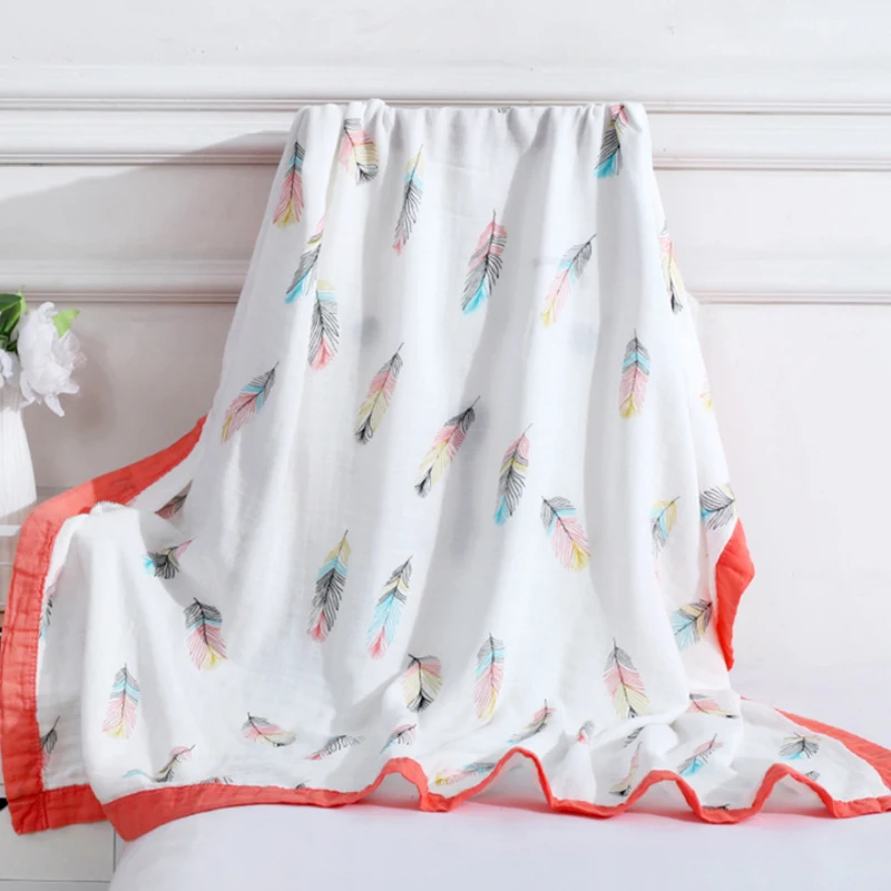 Good selling private label solid color blanket newborn printed extra soft eco friendly baby 100% bamboo cotton muslin swaddle