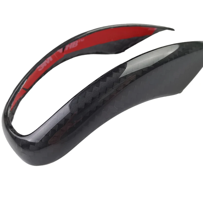 tantan Carbon Fiber Car Interior Accessories Car Modification shift Gear knob Cover For Alfa Romeo Giulia Stelvio Sticker