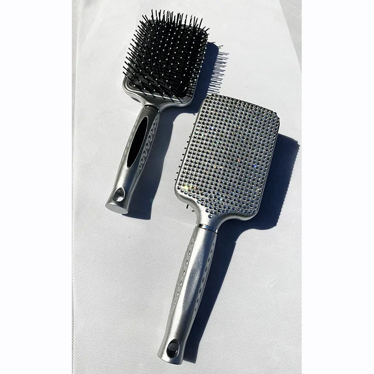Personalized Hair Brush Custom Rhinestone Bling bling Comb For Women