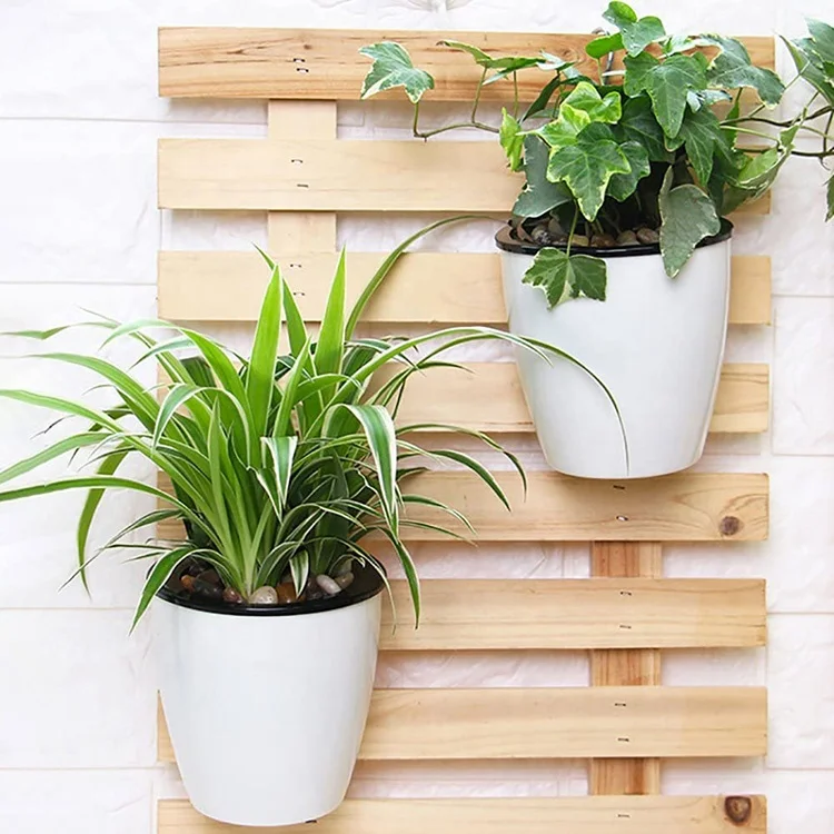 Self Watering Vertical Hanging Planters Corner Planter Wall Mounted Plant Pots Orchid Self Water Pot