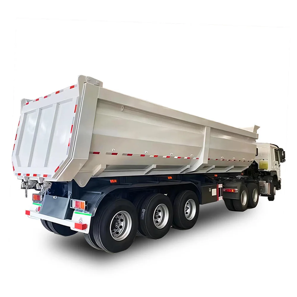 40 Ton 50 Ton 3 axles 4 axles Side Tipper Rear Dumper Semi Trailers Hydraulic Rear End Dump Trailer