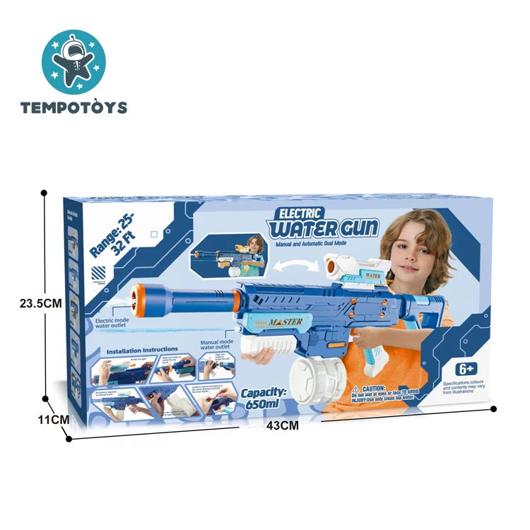 Tempo Toy Auto Water Gun Wasserpistole Auto-integrated Gun Toys For Kids Outdoor juguetes 2023