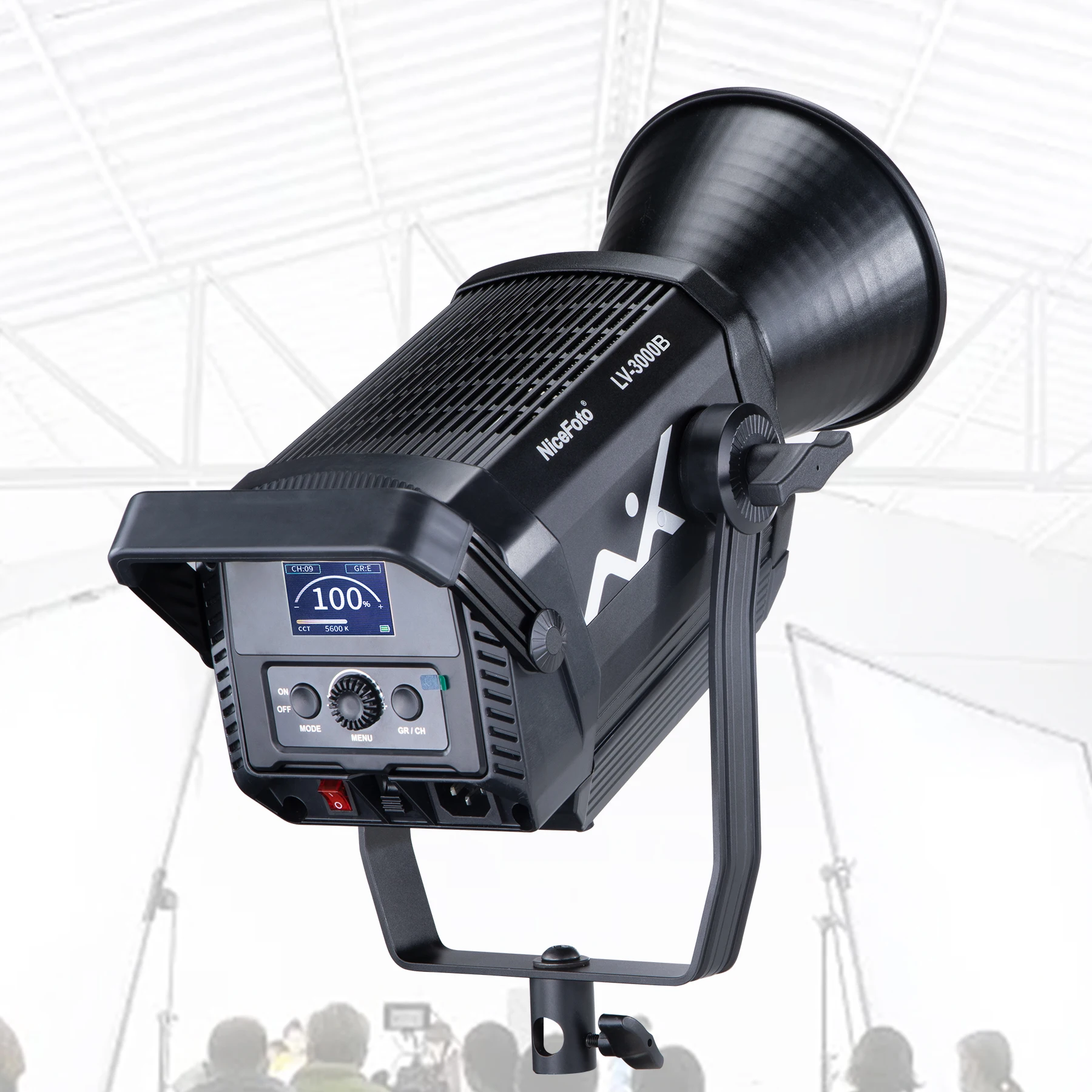 LV-3000B  NiceFoto 300W Professional  LED video light for Video light and HD live-streaming