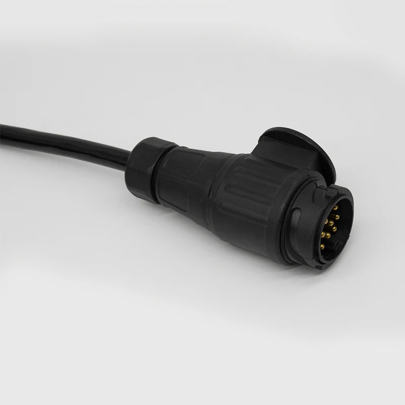Heavy duty 13pin plug to 13pin plug trailer connector cable spring TPU travel trailer power cable 1.5m/3m/5m