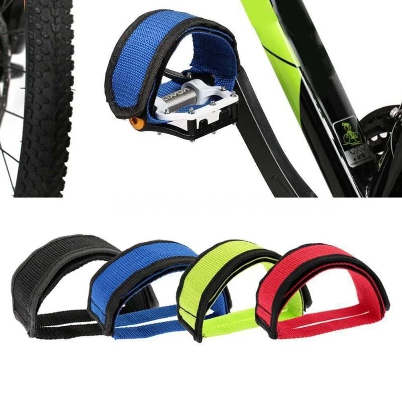 Reusable Nylon Bicycle Pedal Straps Toe Clip Foot Strap Belt Bike Pedal Tape Fixed Gear Cycling Fixed Cover Bicycle Accessories