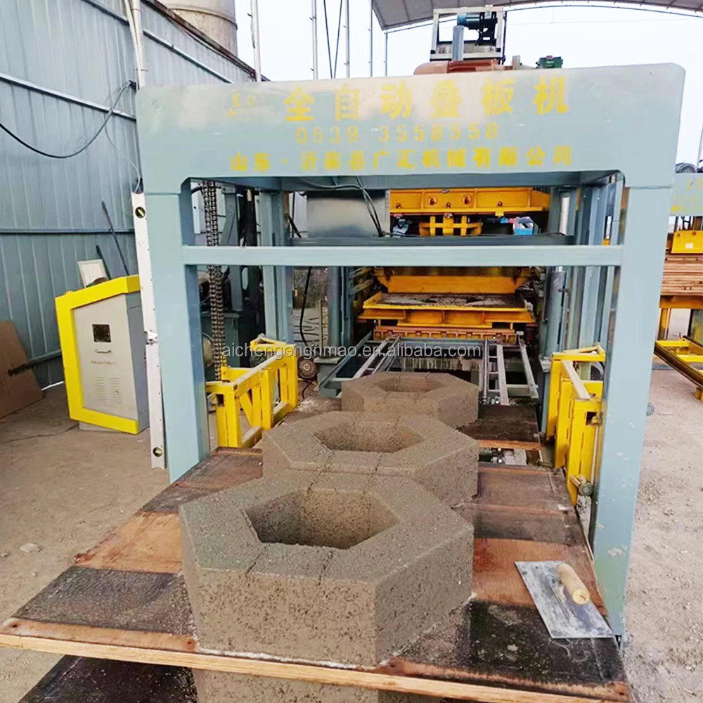 Aichen QT5-15 fully pavement block brick press machinery price list of block moulding used block machine