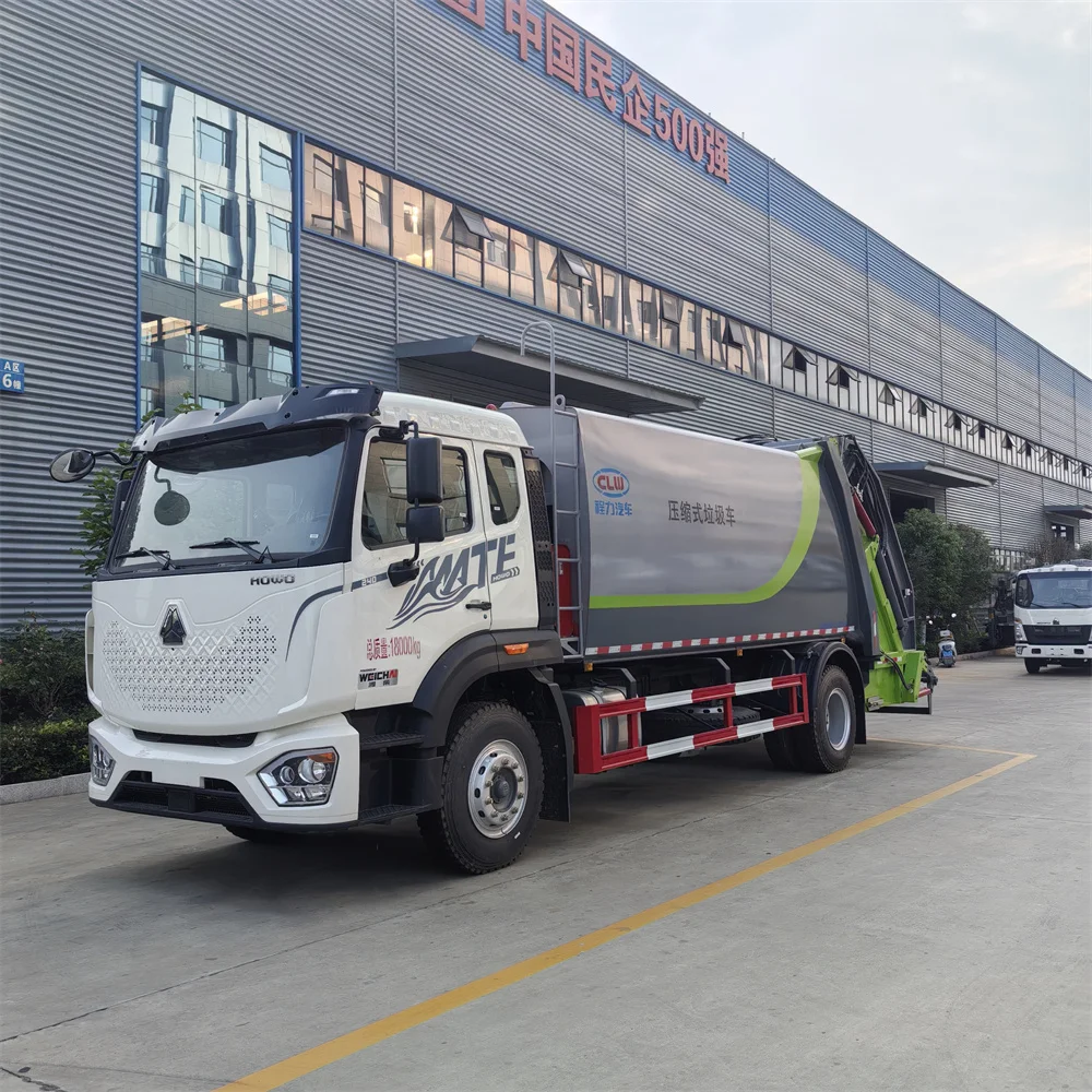 High quality Garbage Truck Electric Garbage Collection Truck Container Lifting Truck 1.5 Ton Capacity Garbage Transport Vehicle