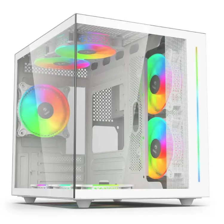 wholesales custom logo computador transparent computer case gaming accessories matx pc cabinet tower gaming case
