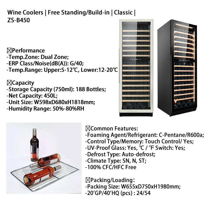 China Wholesale Wine Cooler Box Home Wine Bar Display Fridge Storage Cabinet with Door