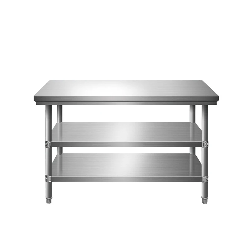 hot selling 201 304 inox kitchen stainless table Stainless steel kitchen workbench stainless steel table