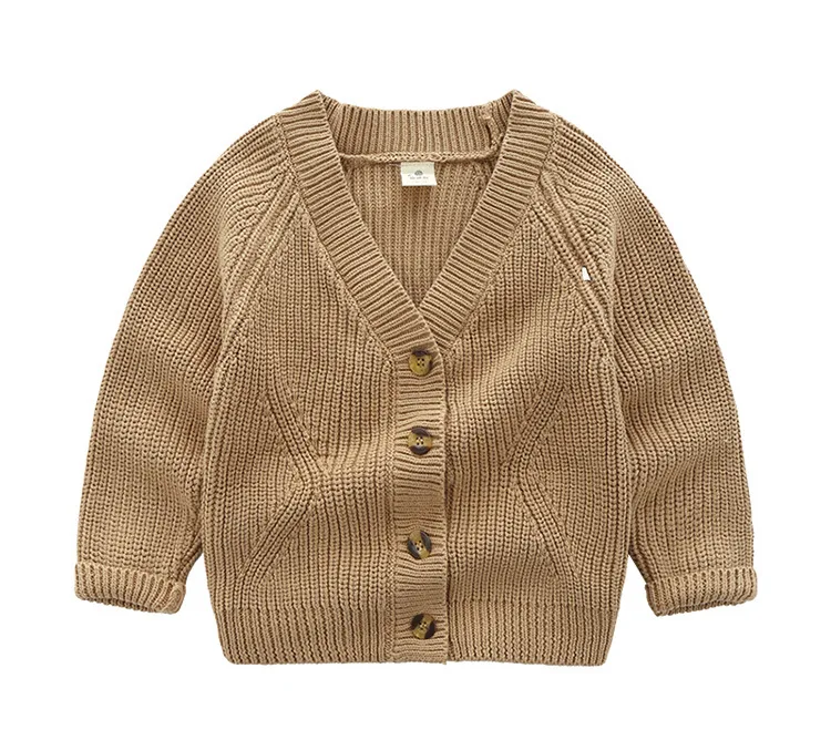 Leesourcing, высокое качество, сертифицированная вязаная детская одежда из органического хлопка, кардиган, свитеры