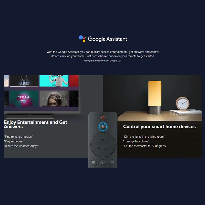  Прямая поставка глобальная версия ТВ-приставки Xiaomi Mi S 4K HDR Android TV потоковый медиаплеер и Google Assistant удаленное управление