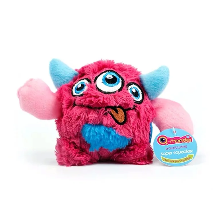 HiDREAM Q-monster with Chew Guard Tough Plush Dog Toy
