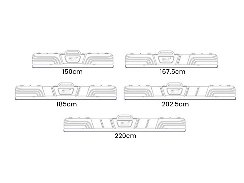 151*25 *11cm portable waterproof spinning fishing rod hard case for fishing