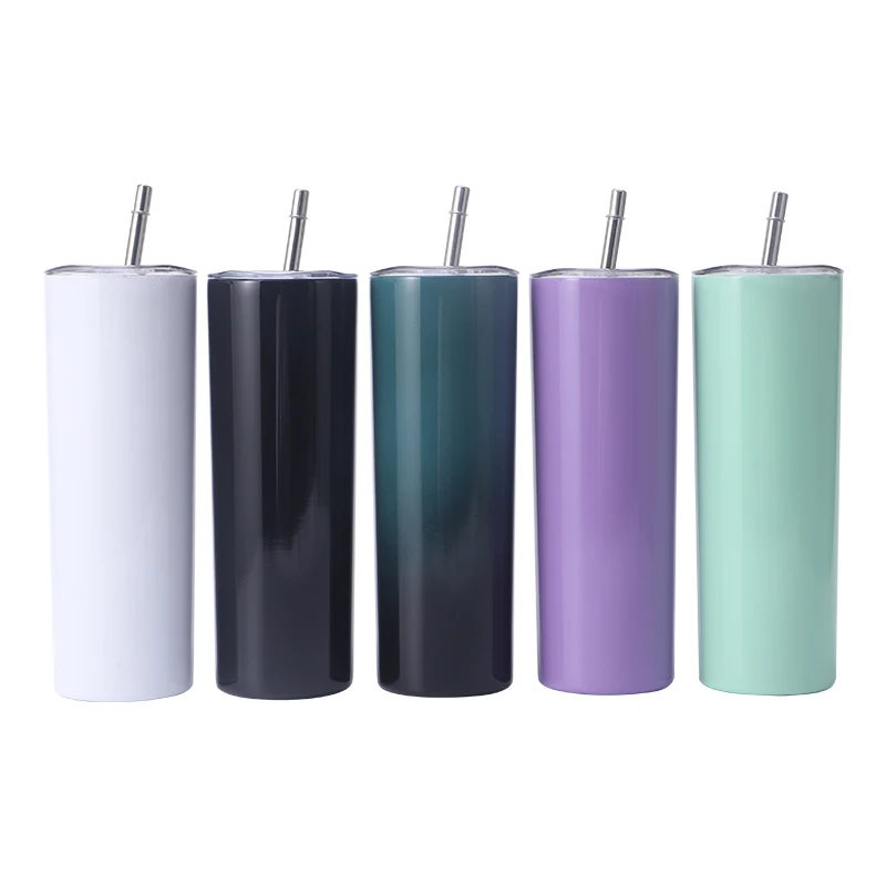 stainless steel tumbler wholesale insulated bottle 20 oz sublimation tumbler straight tumbler with mag slider lid