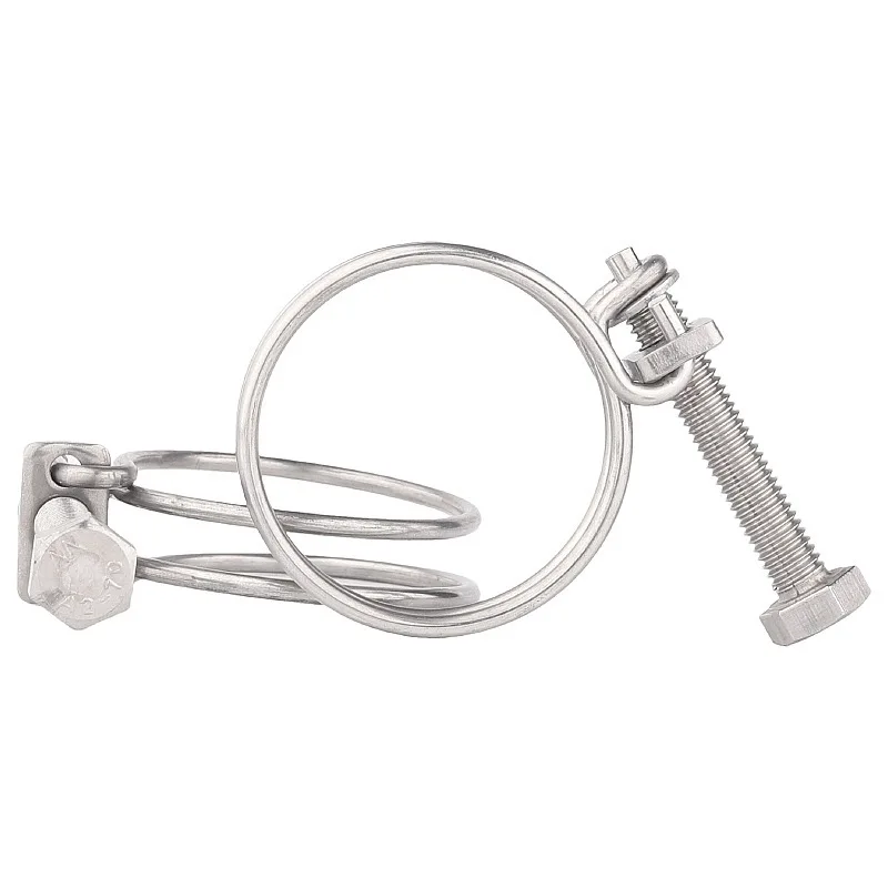 Factory supply Stainless Steel Double wire hose clamp