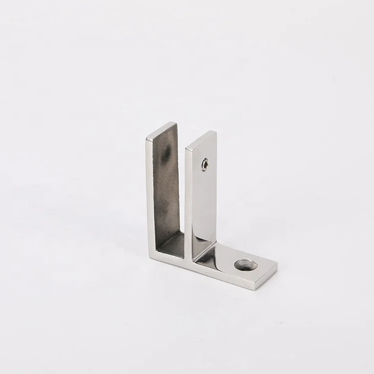EKOO 90 Degree Glass Shower Hardware Stainless steel Adjustable Corner Clamp Wall To Glass Bracket Connector