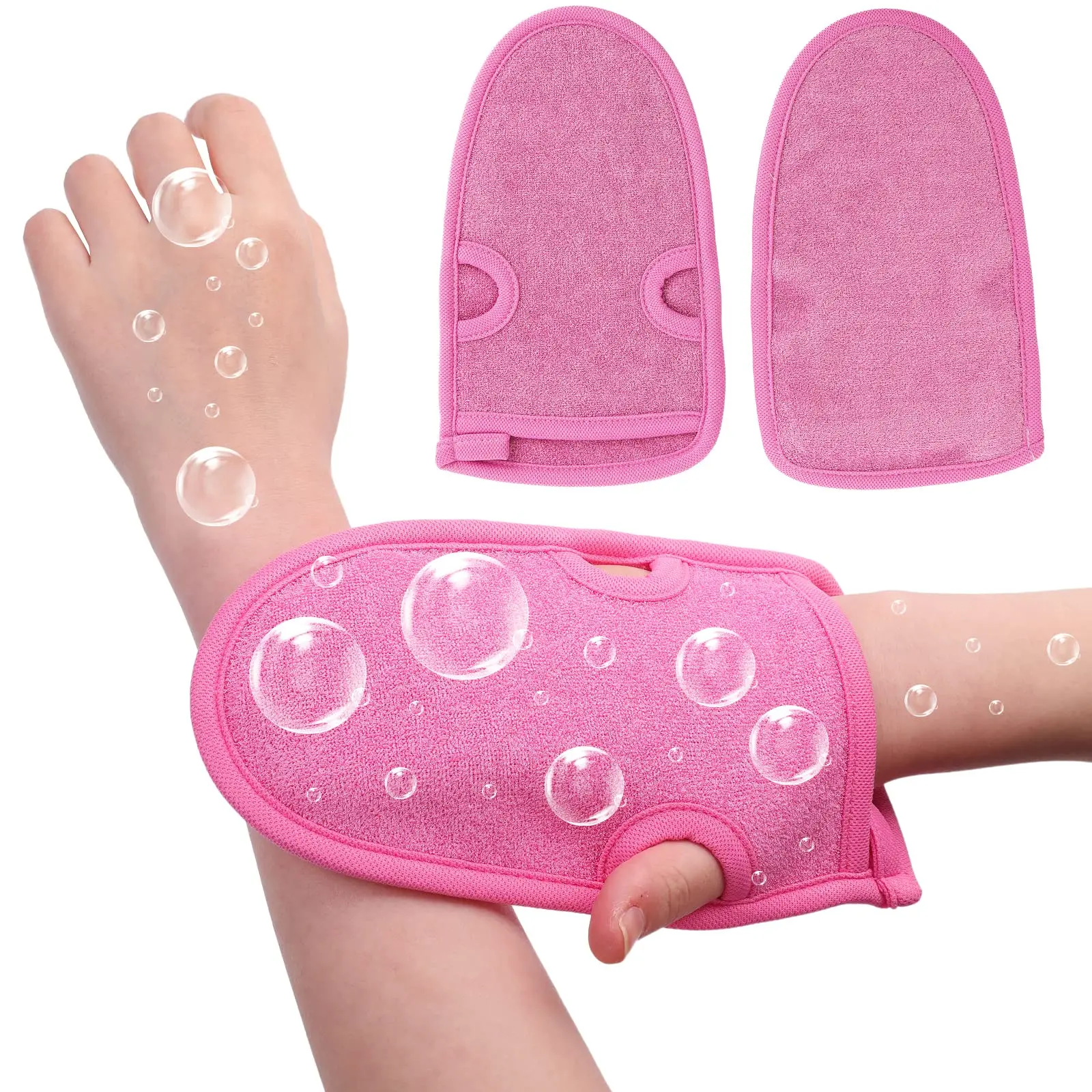Body Spa Massage Bathing Shower Gloves for Bath Exfoliating Scrubber Glove